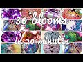 Thirty BLOOM pours in 20 MINUTES COMPILATION video Acrylic Pouring satisfying