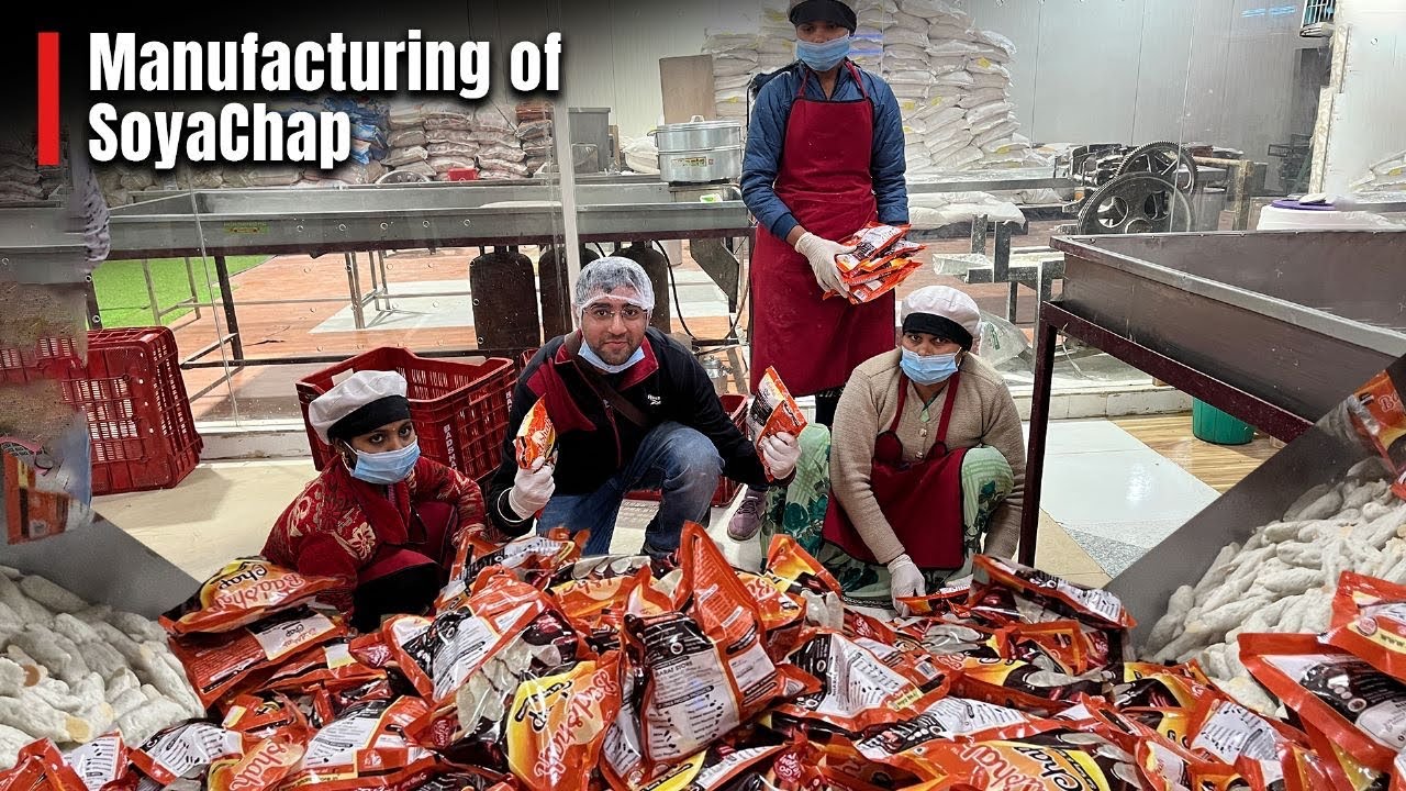 क्या soyabein chap वाकई मैदे से banti hai? Jaaniye पूरी सच्चाई | Manufacturing of Soya Chap |