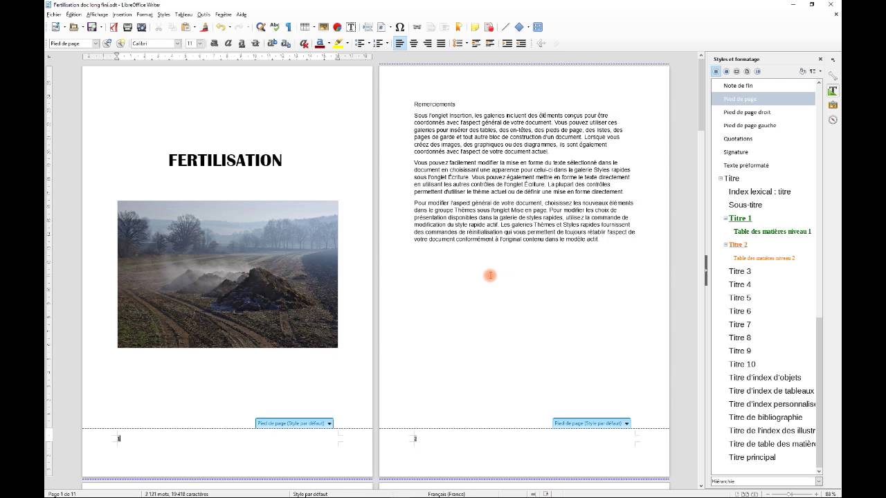 Numéroter Les Pages Libre Office Sauter La Page De Garde LibreOffice - Numérotation complexe - YouTube