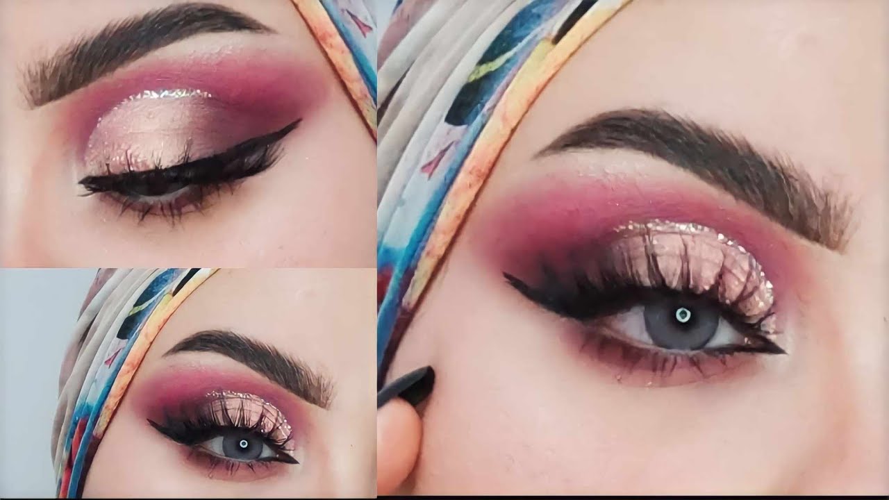 Half Cat Chris Makeup مكياج هاف كت كريس مع جليتر