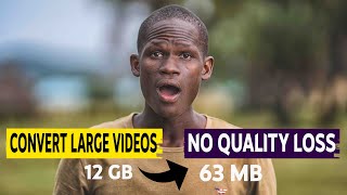How to CONVERT/COMPRESS a video File without Losing Quality Using HANDBRAKE Make Video Files Smaller