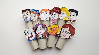 Как сделать пальчиковые куклы своими руками. Игрушки из картона и бумаги для детей. Как сделать пальчиковые куклы своими руками. Игрушки из картона и бумаги для детей.