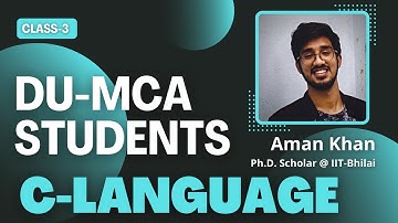 DU-MCA | C Language Lecture-03 | ACME ACADEMY #delhiuniversity #mca #nimcet #bestcoaching #raipur