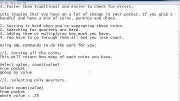 Part 1: Beginning tutorial to SQL Database Programming