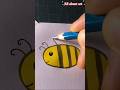 how to draw a bee