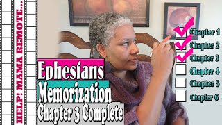 Ephesians Chapter 3 Memorization Complete