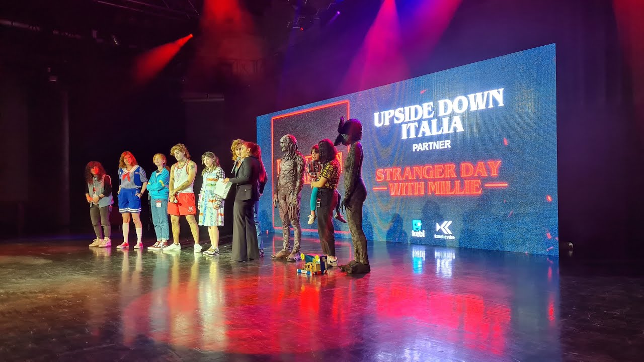 Stranger Day VLOG - Upside Down Italia (we met Millie Bobby Brown!)