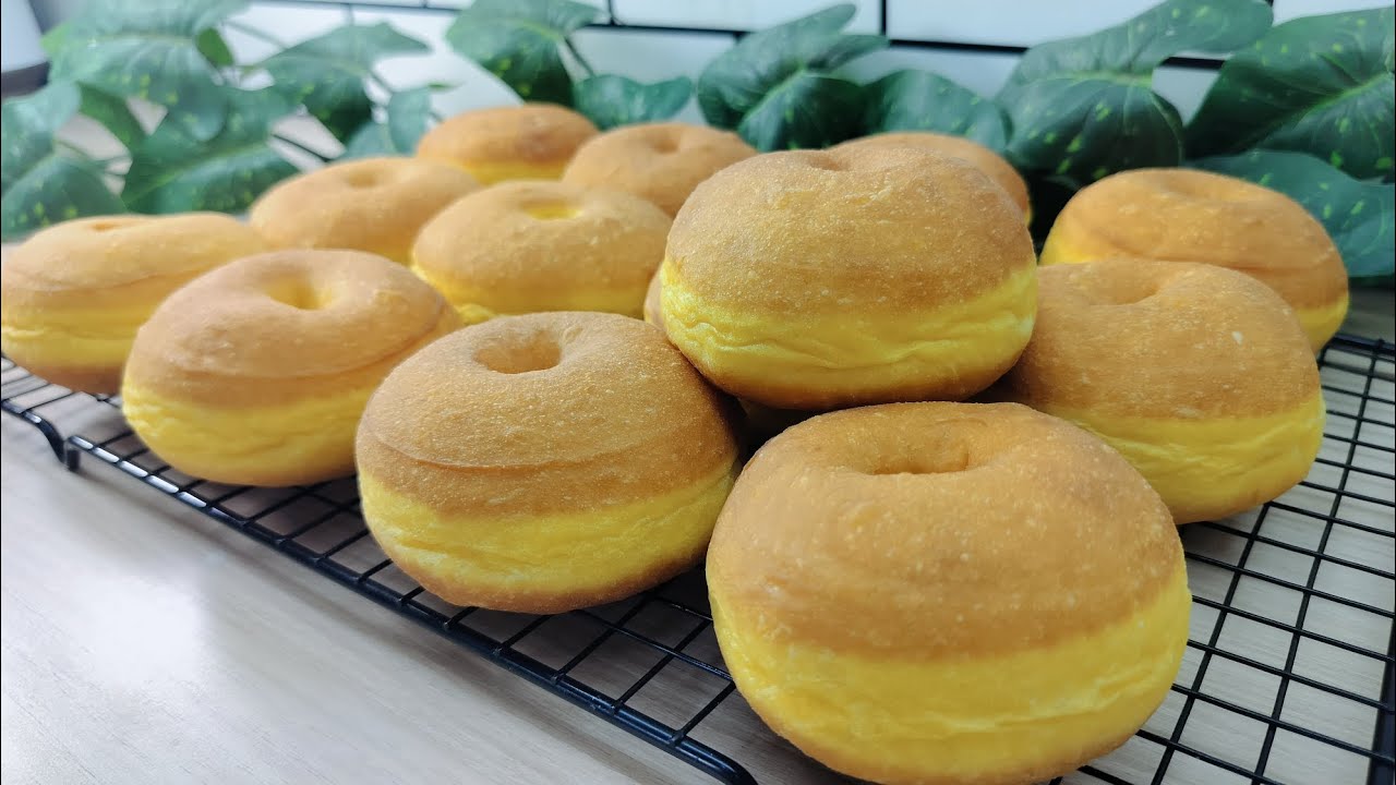BONGKAR RESEP DONAT LABU KUNING VIRAL‼️ YELLOW RING TINGGI‼️EMPUK,LEMBUT,KEMPUS-KEMPUS