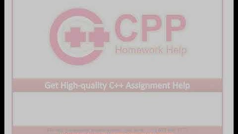Get High-quality CPP Assignment Help