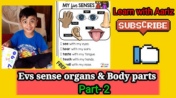 #Evs #sense organ & #Body parts|Part -2
