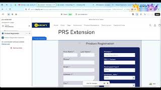 Product Registration Supreme | Add Registration Form to Page