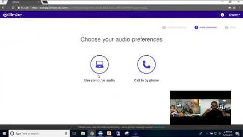 Lifesize - Joining a meeting using the browser