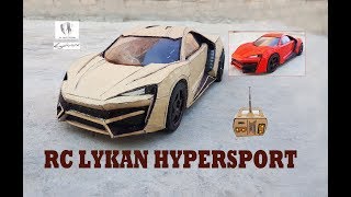 WOW! Super RC Lykan Hypersport || How to make Cardboard Lykan || DIY ||  Electric Toy Car