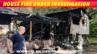 Moorhead Home Destroyed By Fire, Boy Jumps Out Window To Escape
