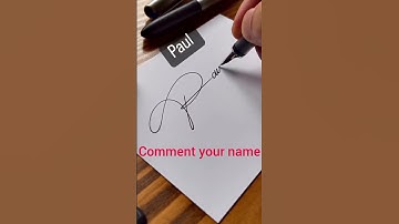best signature for Paul #shorts
