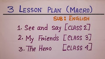 3 Macro lesson plan English for d.el.ed students
