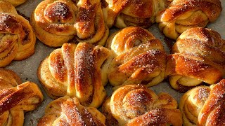 CARDAMOM BUNS  recipe  the best sweet buns you can make at home without any special tools