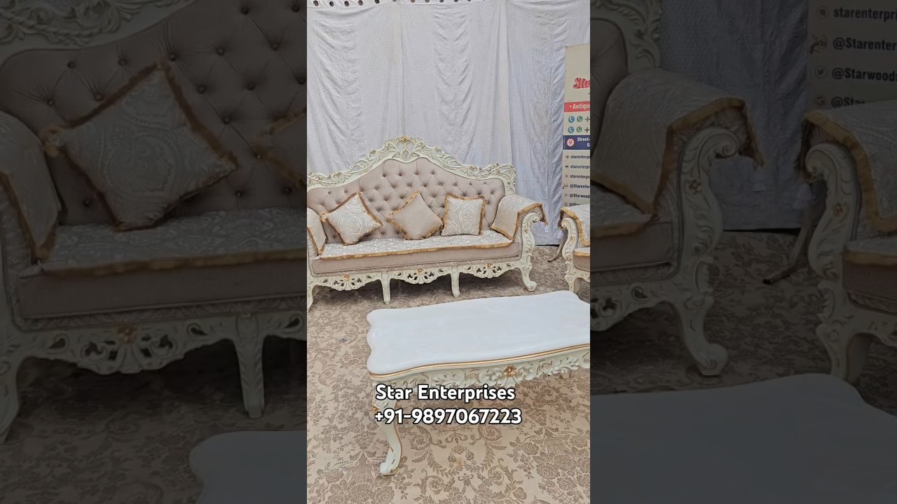 Wooden Luxury Sofa Set by Star Enterprises. 