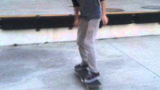Kickflip off a dock
