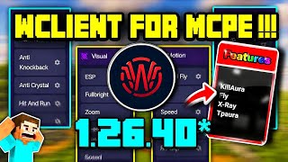 WClient 1.26.40+ 🔥✅ (Latest VERSION) 💀 Nova Client For MCPE latest Version. | latest toolbox | Tool