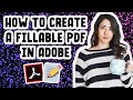 How to Create a Fillable PDF in Adobe Acrobat [TUTORIAL] | Using Adobe to Create Digital Products