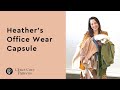 Heather office wear capsule  closet core patterns