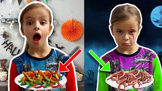 GUMMY vs REAL FOOD * Halloween edition  🎃