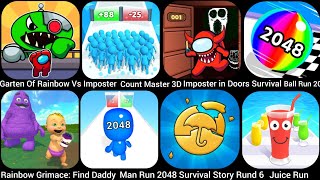 Count Master 3d, Garten Of Rainbow Vs Imposter, Imposter in Survival,Ball Run 2048....... screenshot 4