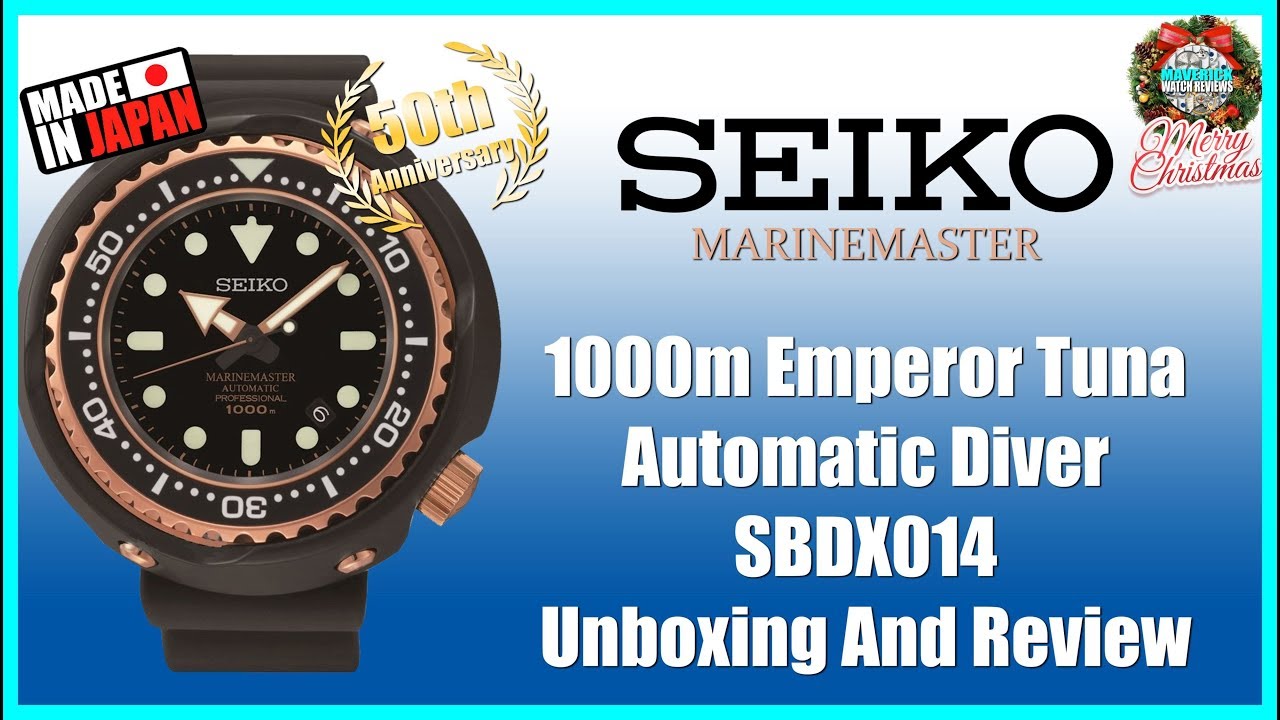 Wrist Candy! | Seiko Marinemaster 1000m Emperor Tuna Automatic Diver SBDX014  Unbox & Review - YouTube