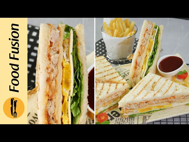 Chicken Spread Sandwich Recipe by Food Fusion class=