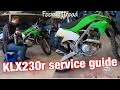 KLX230 service guide 2020 Kawasaki how to