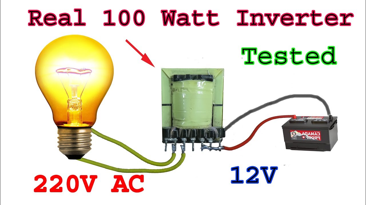 how to make 12v to 220v inverter from ATX power supply 