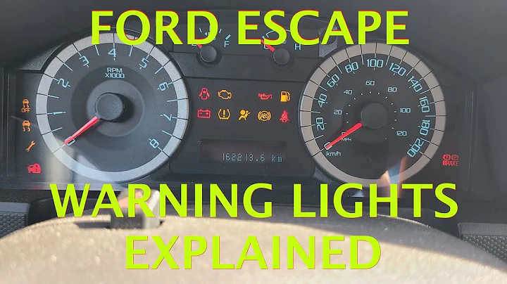 Demystifying Ford Escape's Dashboard Warning Lights