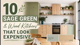 10 Sage Green & Wood Kitchens That Look Expensive