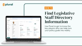 How To Find Legislative Staff Directory Information in Plural