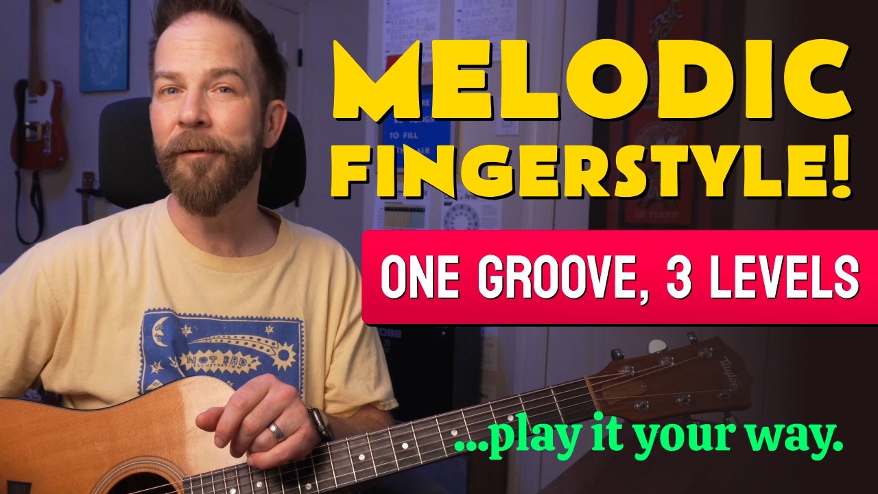 Country Fingerstyle, Bass + Melody! Start Simple and Build.