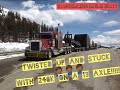 HEAVY HAUL#11 TWISTED UP AND STUCK WITH A 13 AXLE...HEAVY HAUL JOURNEY PT.1