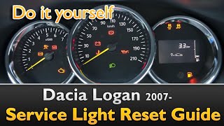 Dacia Logan Oil Service Maintenance  Reset Guide(Guide on how to reset the Service indicator / Oil on a Dacia Logan 2012-. Please just ask if you want help resetting the service light on your car. Let me know if ..., 2016-03-09T10:42:37.000Z)