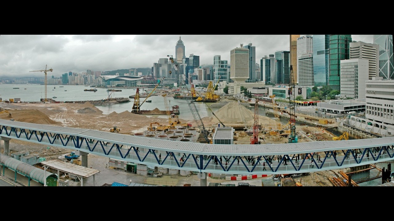 香港土地發展變化回顧系列 - 中環金鐘沿海一段的土地，在過去近30年的發展變化。
