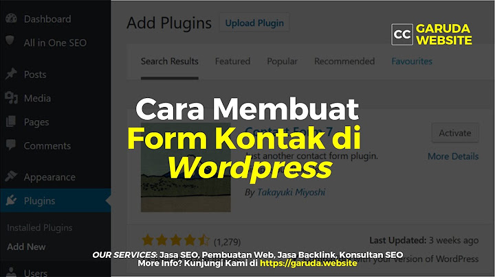 Apa halaman kontak di wordpress?