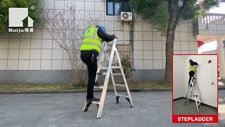 2 IN 1 Dual purpose Ladder 150KG load rate complied with EN131 and AS1892.1 standard