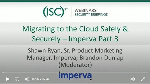 Migrating to the Cloud Safely & Securely