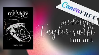 Taylor Swift Midnights Album - Fan Art Poster Aesthetic Easy Canva Edits