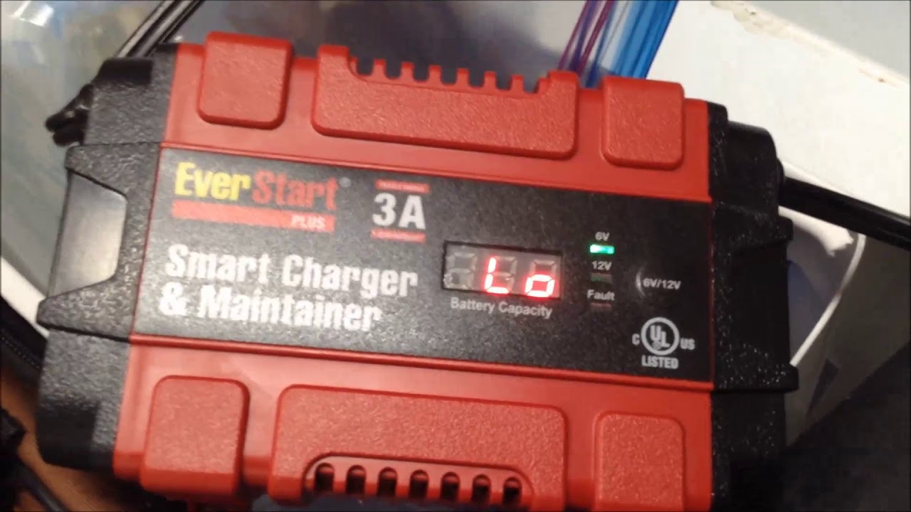 HOW TO HOOK UP THE EVERSTART SMART CHARGER & MAINTAINER and REVIEW - YouTube