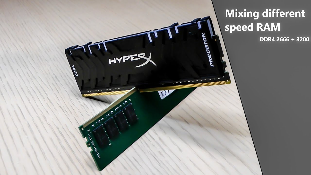 Mixing RAM With Different Speeds YouTube