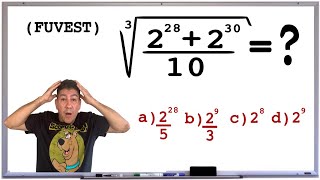 SOLUÇÃO DE PROBLEMA DA FUVEST COM RAIZ E POTENCIAÇÃO - Prof Robson Liers - Mathematicamente