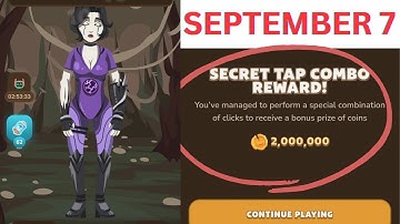 MemeFi coin secret code daily combo today September 7 - earn 1 million coins