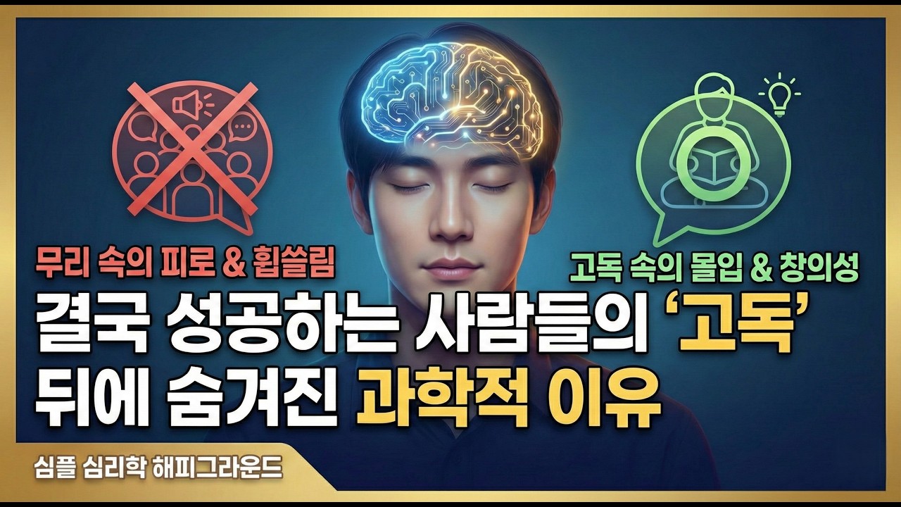 '고독'을 선택한 사람이 결국 성공하는 과학적 이유