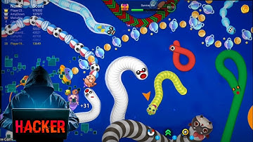I Am Hacker For Snake Battle (Worms Zone Io) Hacker Gameplay || Worms Zone Hack No Death