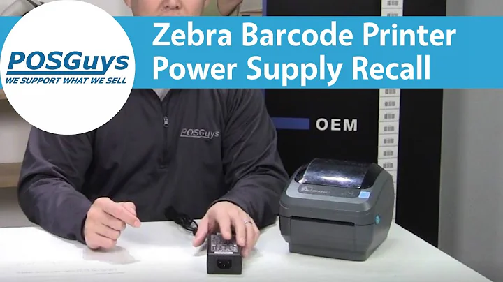 Zebra Barcode Printer Power Supply Recall - POSGuys.com